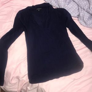 Navy blue express top